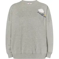 Mymo Sudadera 'Biany' gris moteado / rosa / blanco