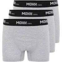 Moxx Paris Calzoncillo boxer gris / negro / blanco
