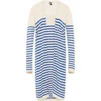Dreimaster Maritim Cárdigan azul / blanco lana