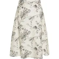 Dreimaster Klassik Falda negro / blanco lana