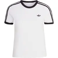 Adidas adidasCAMISETA ENTALLADA 3 STRIPES XS White / Black Mujer