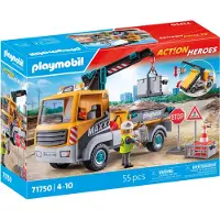Playmobil Figura De Camión De Construcción Con Grúa