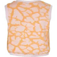 Mymo Chaleco de punto lila / naranja claro