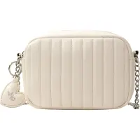 Mymo Bolso de hombro blanco lana
