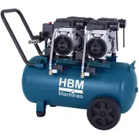 HBM compresor de aire sin aceite, 50 litros, 10 bar, 2,6 CV