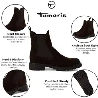 Tamaris Botas Chelsea marrón oscuro
