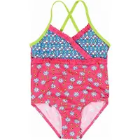 Playshoes Traje de baño azul / verde neón / rosa / blanco