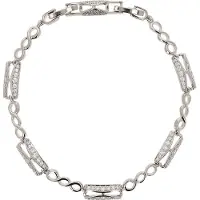 Faina Pulsera plata / transparente