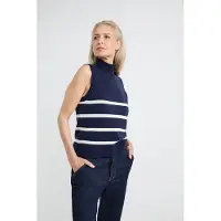 Josephine & Co Arianne Singlet Navy Stripe Talla: S | Jerséis de Punto Outlet | Mujer | Azul