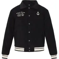 Dreimaster Chaqueta de entretiempo negro / blanco