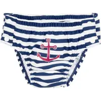 Playshoes Protección UV 'Maritime' navy / rosa oscuro / blanco