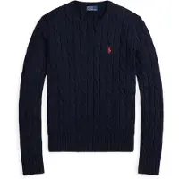 Ralph Lauren para mujer. 211971869008 Jersey de algodón en punto de ochos marino (M), Casual, outlet 2026.