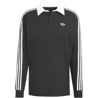 Adidas adidasPOLO DE RUGBY MANGA LARGA 3 STRIPES S Black Hombre