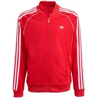 Adidas Originals Sudadera con cremallera 'SST Track' rojo vivo / blanco