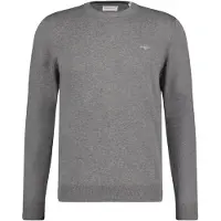Gant para hombre. 8030561 Jersey De Cuello Redondo De Algodón Clásico gris (XL), Casual, outlet 2026.