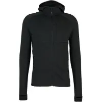 Stoic - MerinoFleece240 StorforsSt. Zip Hoody - Sudadera de lana merina size M, negro