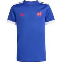 Adidas adidasCamiseta de rugby primera equipación para la afición Francia Réplica 152 Semi Lucid Blue Niño
