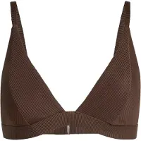 Adidas adidasSujetador de bikini Iconisea Ribbed Padded Triangle 34 Aurora Coffee Mujer