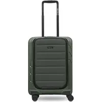 Redolz Maletas de cabina Essentials 17 con 4 ruedas, 55 cm, con compartimento blando para el portátil verde oliva