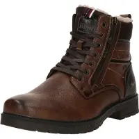 Mustang Botas con cordones 'Midor' marrón / marrón rojizo / negro