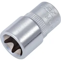 Hazet Llave de vaso para destornilladores, con perfil TORX, cuadrada de 6,3 mm (1/4 de pulgada)
