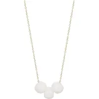 Faina Cadena oro / blanco perla