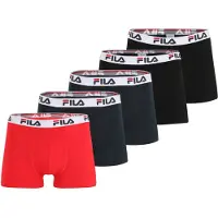 FILA Calzoncillo boxer marino / rojo vivo / negro / blanco
