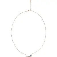 Faina Cadena azul / oro rosa