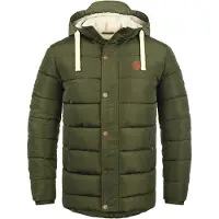 Blend Chaqueta de invierno 'BHFrederic' verde / blanco natural
