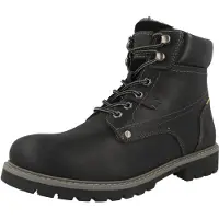 Camel active Botas con cordones negro