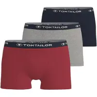 Tom Tailor Calzoncillo boxer azul oscuro / gris moteado / rojo / blanco