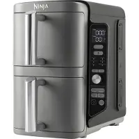 Ninja Freidora de aire vertical Double Stack XL (9,5 L), 6 funciones en Gris | SL400EU | de SharkNinja