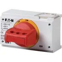 Eaton , manija giratoria, rojo-amarillo, modelo NZM1-XDVR, número de referencia 260135