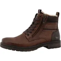 Mustang Botas con cordones 'Midor' marrón / marrón rojizo / negro