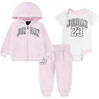 Jordan Conjunto rosa / negro / blanco