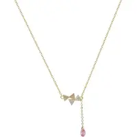 Faina Cadena oro / rosa / transparente