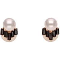 Gaya Pendientes oro / negro / blanco perla