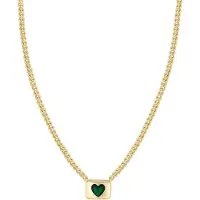 NAEMI Cadena oro / verde