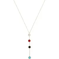 Faina Cadena azul oscuro / oro / rojo / negro