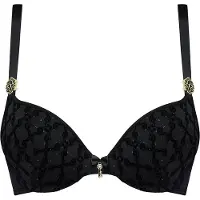 Marlies Dekkers Calliope Black And Gold Print Push Up Bra Talla: 70D | Brasieres Outlet | Mujer | Negro