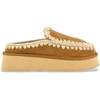 Mou para mujer. MU.FW681004A Zuecos de piel Clog Eskimo Platform marrón (36), más de 10cm, Ninguno, Casual, outlet 2026.