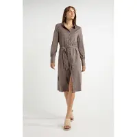 Josephine & Co Anouk Dress Mocca Talla: 46 | Vestidos Midi Outlet | Mujer