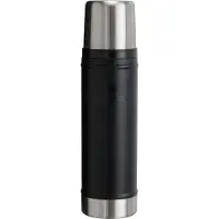Stanley The Legendary Classic Bottle 2.0 20oz, Black 10-11345-044 botella térmica con tapón vertedor y vaso, 590 ml