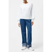 French Connection Lily Cable Slv Jumper Linen White Talla: XL | Sudaderas con Capucha Outlet | Mujer | Blanco