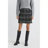 Josephine & Co Arthur Skirt Print Black Talla: 38 | Mini Faldas Outlet | Mujer | Negro