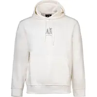 Armani Exchange para hombre. XM000369AF10818U0009 Sudadera con capucha en algodón-poliéster elástico laminado blanco (M), Casual, Deport