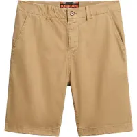 Superdry para hombre. M7110397A Pantalón corto Vintage International beige (32), Casual, Algodón, outlet 2026.