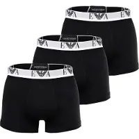 Emporio Armani para hombre. EM000259_AF14131 Set 3 Bóxers Logo EA negro (M), Homewear, Algodón, outlet 2026.