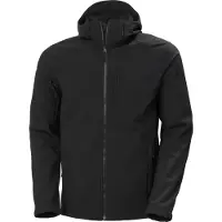Helly Hansen para hombre. 62987 Chaqueta softshell con capucha Paramount negro (L), Casual, Poliéster, Outdoor, outlet 2026.