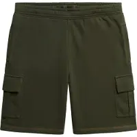Superdry para hombre. M7110425A Pantalón corto tipo cargo con pespuntes en contraste verde (S), Casual, Algodón, outlet 2026.